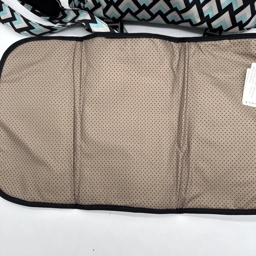 NWT Ju-Ju-Be B.F.F. Backpack Baby Diaper Bag Black Diamond Machine Washable Tote